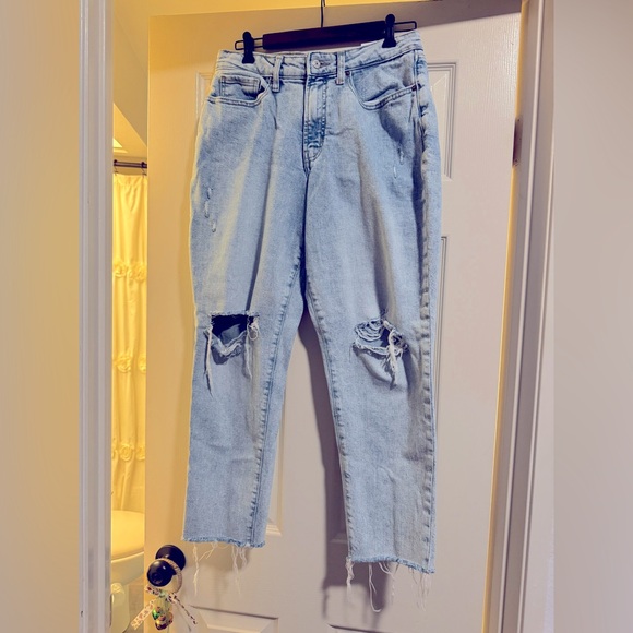 Old Navy Classic Blue Denim Jeans curvy high rise size 12 women’s - Picture 1 of 5